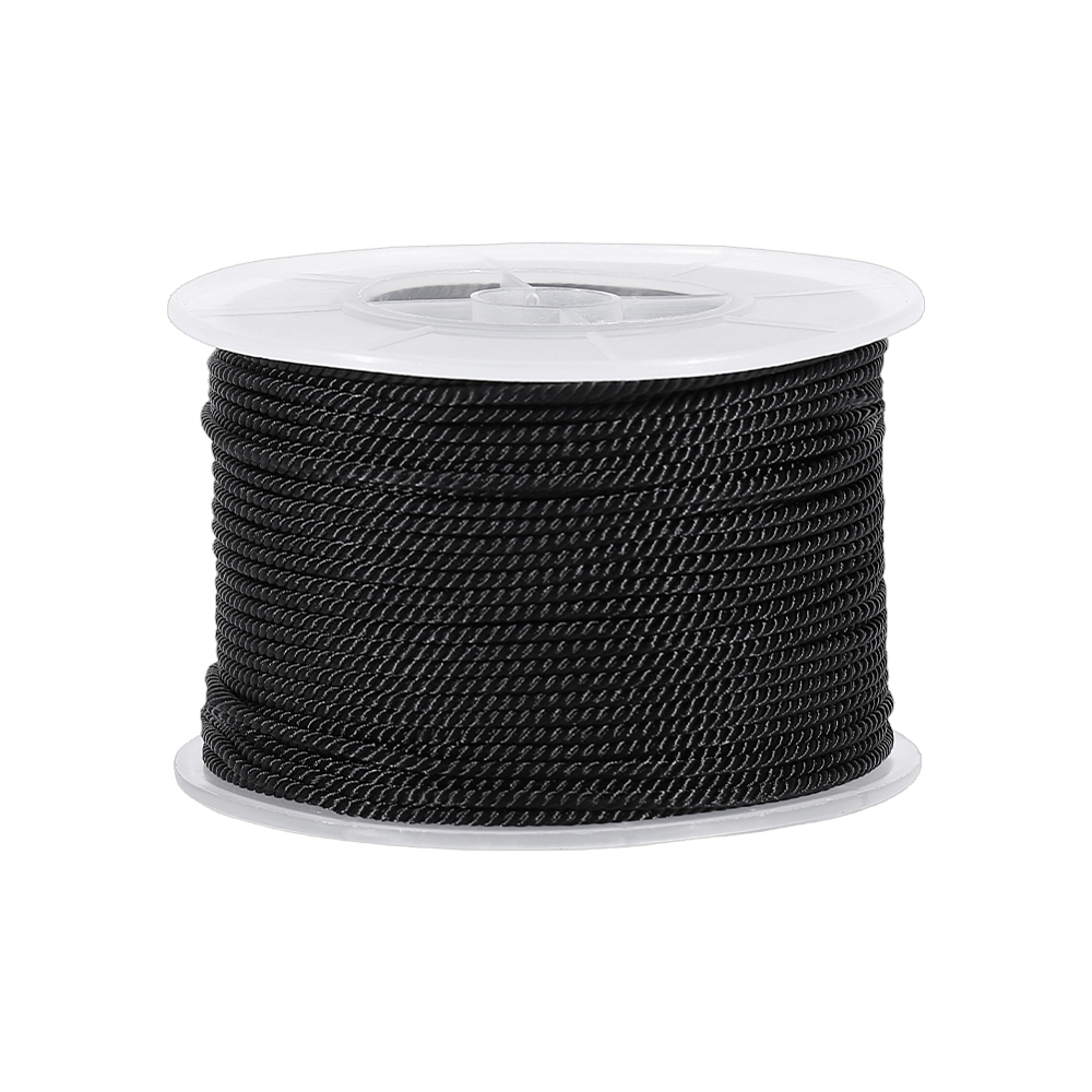 Cord Trim Twisted - 54,68 Yards de cordon torsadé noir,