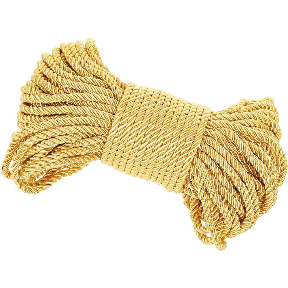 Cord Trim Twisted - Corde Torsadée Dorée Décorative en Satin