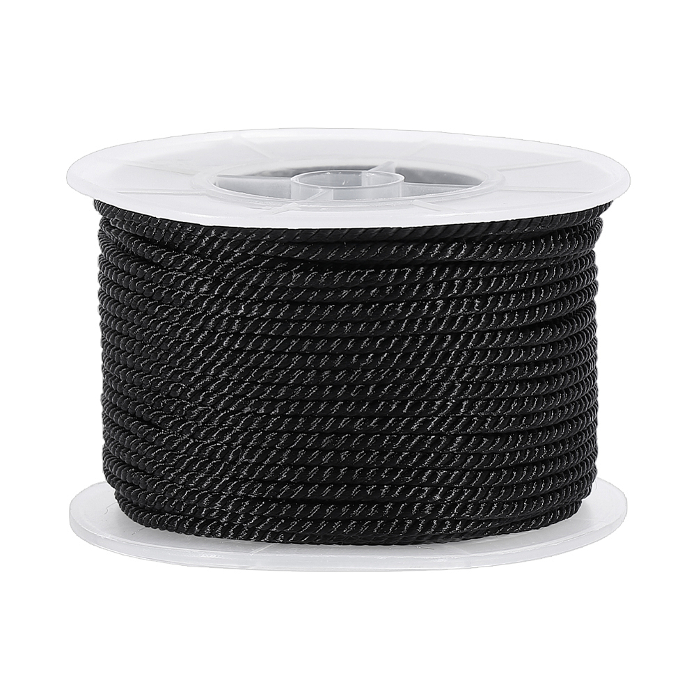 Cord Trim Twisted - 27,34 Yards de cordon torsadé noir,