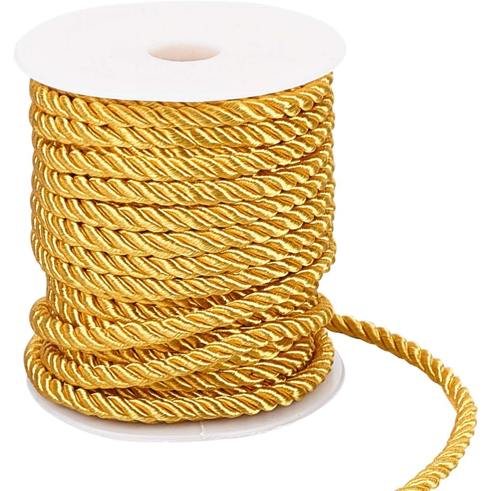 Cord Trim Twisted - Garniture de ULtorsadée dorée, fil décoratif
