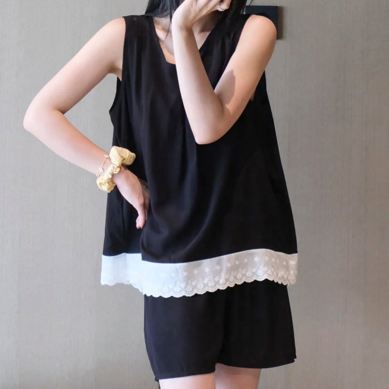 Elastic Lace Trim - Ensemble de vêtements de détente sans