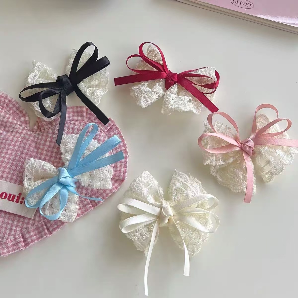 Épingles à cheveux élégantes e - Lace Ribbon Trim avis et prix
