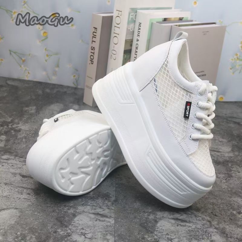 Tenis De Mujer Baskets compens - Guipure Lace Panel avis et prix
