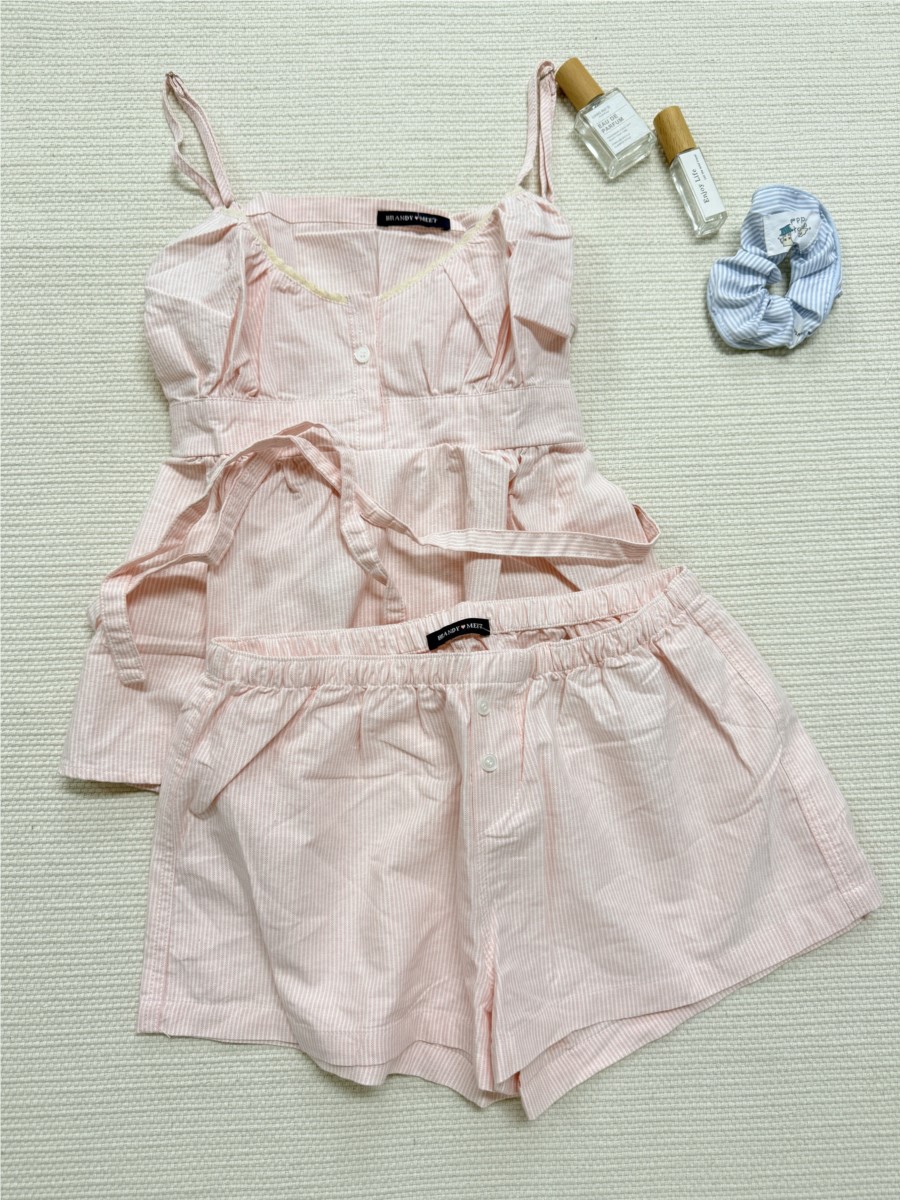 Ensemble short et débardeur ro - Elastic Lace Trim avis et prix