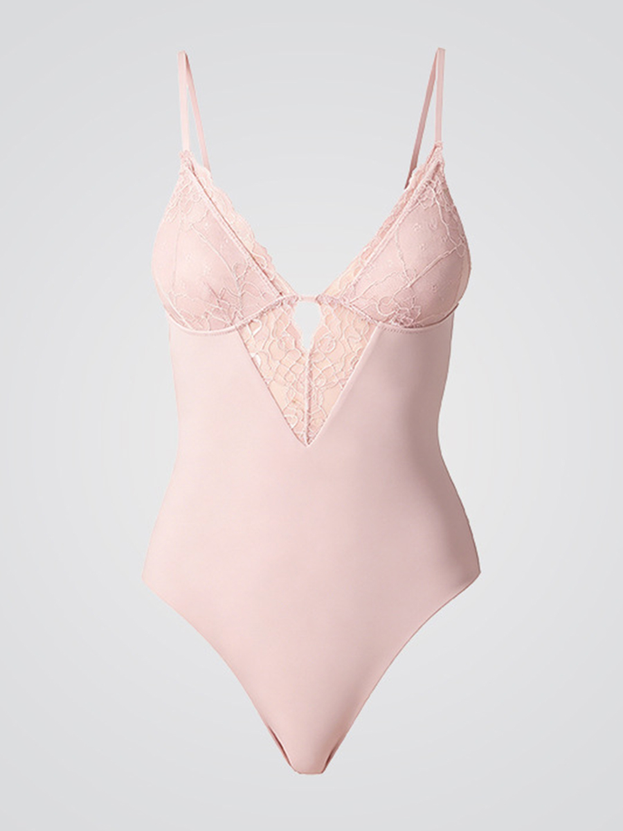 Body gainant pour femme à col  - Elastic Lace Trim avis et prix