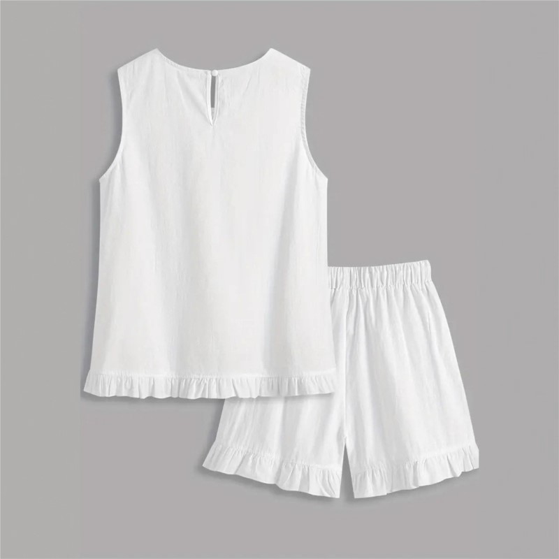 Nouvel ensemble 2 pièces d'été - Elastic Lace Trim avis et prix