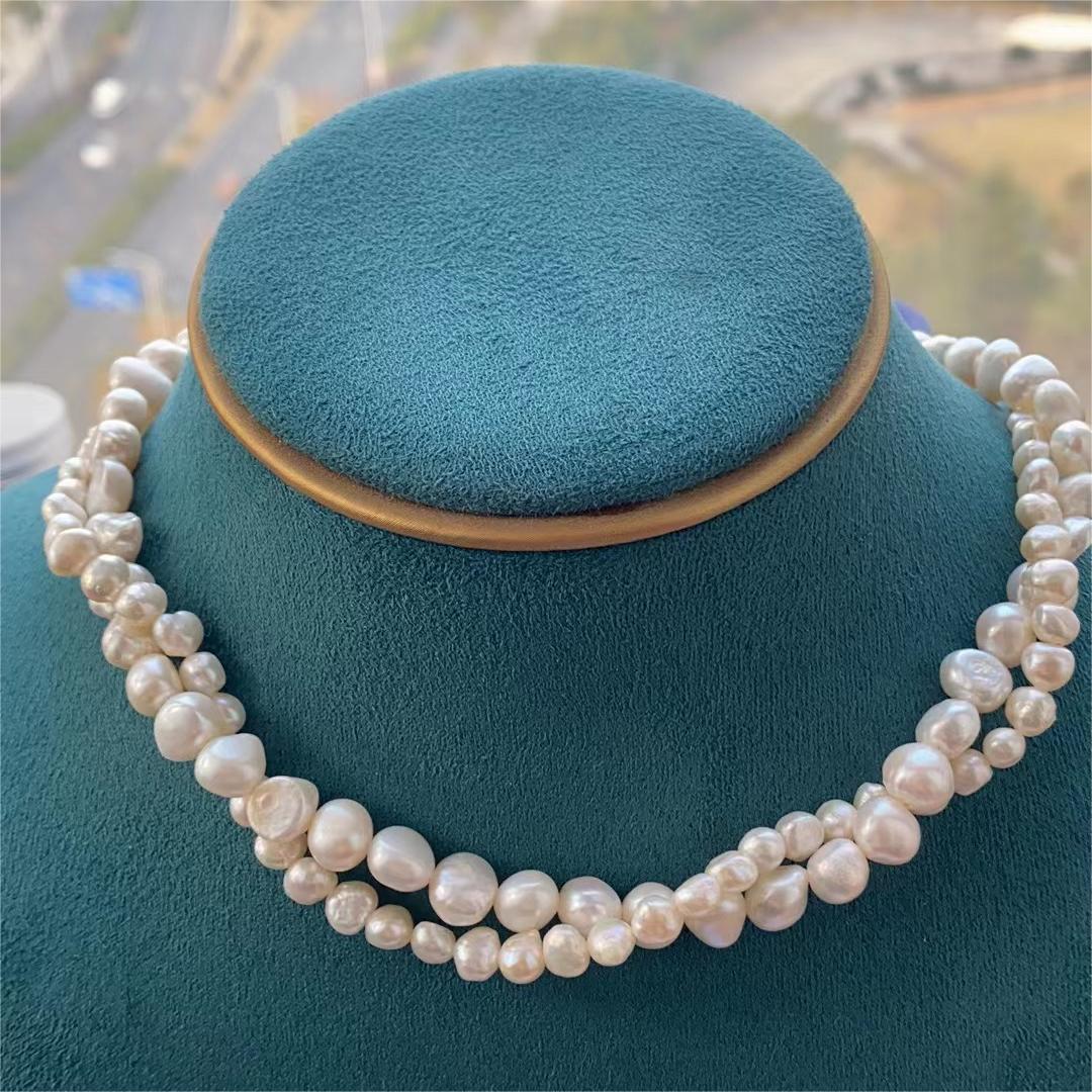 HENGSHENG-Collier Double de Pe - Pearl Trim Chain avis et prix