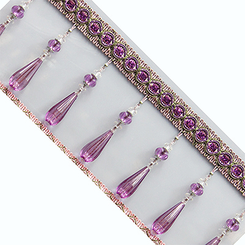 1M pendentif en cristal gland  - Beaded Trim Fringe avis et prix