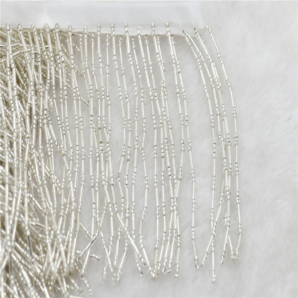 Frange perlée en verre de 10 c - Beaded Trim Fringe avis et prix