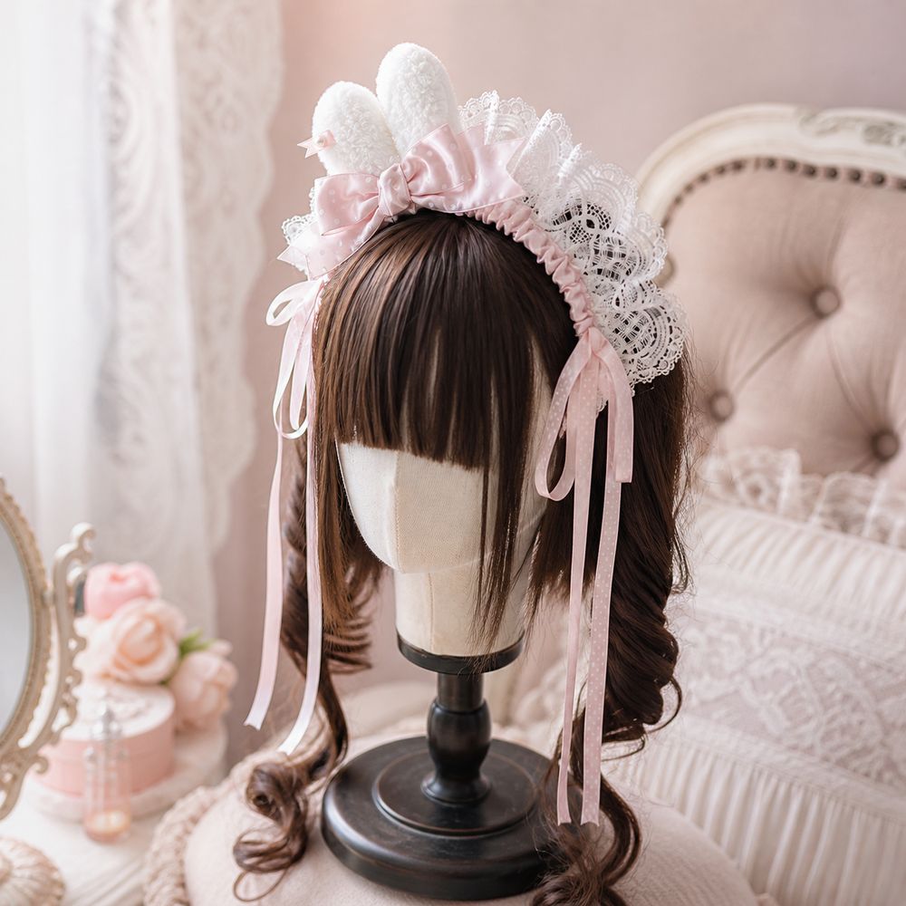 Nouveau serre-tête à nœud et o - Lace Ribbon Trim avis et prix