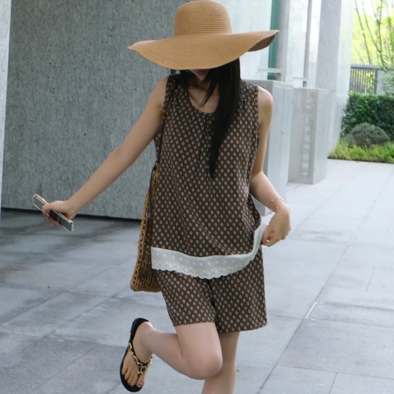 Ensemble de vêtements de déten - Elastic Lace Trim avis et prix