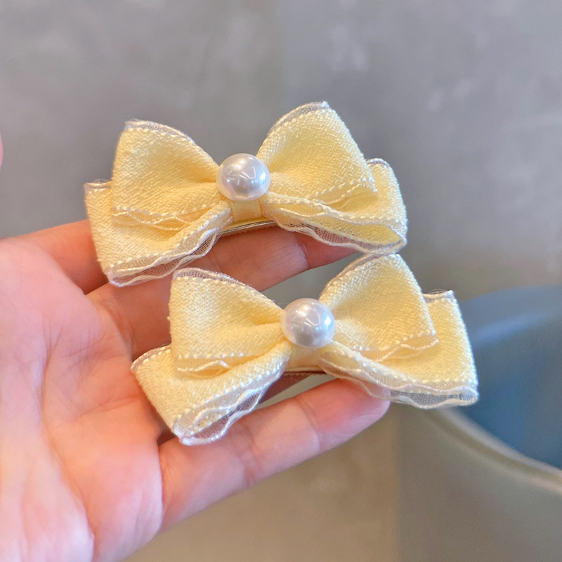 Pinces à cheveux avec nœud en  - Lace Ribbon Trim avis et prix